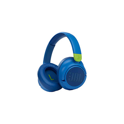 JBL - Jr460NC Wireless Over-Ear Noise Cancelling Kids Headphones, Blue