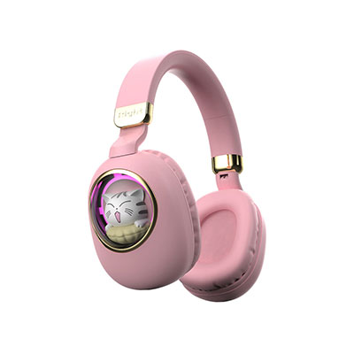JBL - Jr460NC Wireless Over-Ear Noise Cancelling Kids Headphones, Pink