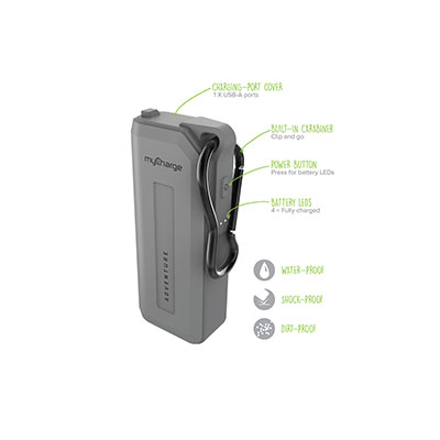 MyCharge - Adventure H20 3350mAh Battery Pack