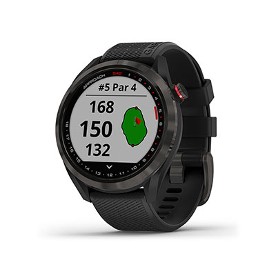 Garmin - Approach S42, GPS Golf Smartwatch, Carbon Gray
