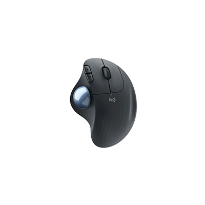 Logitech - ERGO M575 Wireless Trackball Mouse with Ergonomic Design, Black