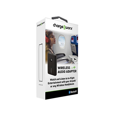 Chargeworx ? Bluetooth Headphone Adaptor | Dual transmitter turn a TV PC CD player iPod or MP3/MP4 player into