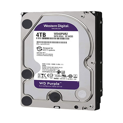 Western Digital - Internal HD 4TB, 256MB, Surveillance Purple