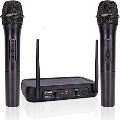 JBL - Microphone, Wireless Two w/Dual Channel, Black