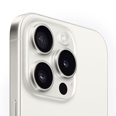Apple - iPhone 15 Pro, 128GB, White Titanium