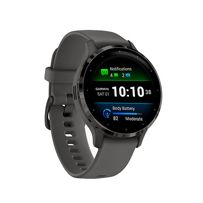 Garmin - Venu 3S, GPS, Smartwatch, Pebble Grey/Slate