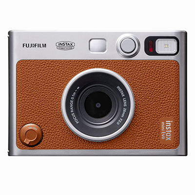 Fujifilm - INSTAX MINI EVO Hybrid Instant Camera (Brown)