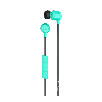 Skullcandy - Jib In-Ear Earbuds with Microphone - Black/Miami Blue