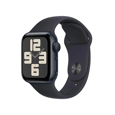 Apple - Watch SE GPS 40mm Midnight - Midnight Sports Band