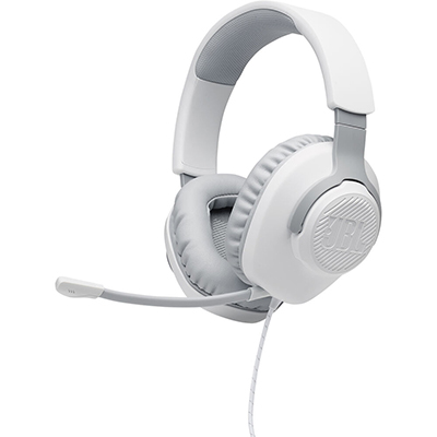 JBL - Quantum 100P Wireless Over-Ear Console Gaming Headset, White