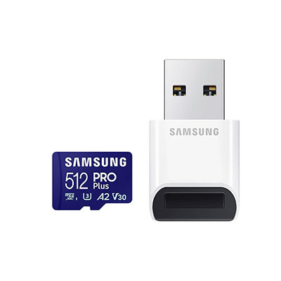 Samsung - PRO Plus + Reader microSDXC 512GB