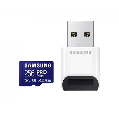Samsung - PRO Plus + Reader microSDXC 256GB