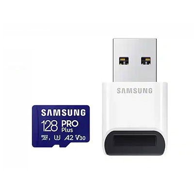 Samsung - PRO Plus + Reader microSDXC 128GB