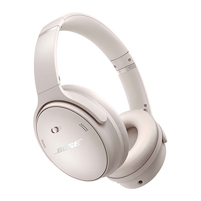 Bose - QuietComfort Wireless Noise Cancelling Over-the-Ear Headphones - White Smoke