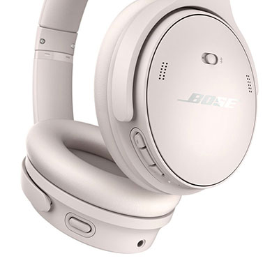 Bose - QuietComfort Wireless Noise Cancelling Over-the-Ear Headphones - White Smoke