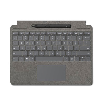Microsoft - Surface Slim Pen 2 and Pro Signature Keyboard for Pro X, 8, 9 - Black