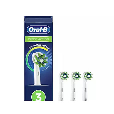 Braun - Oral-B Cross Action Electric Toothbrush Replacement Brush Heads