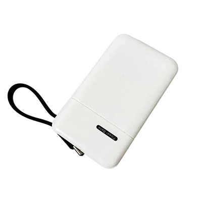 Tzumi - 3000 MAH USB-C Mini Power Bank - White