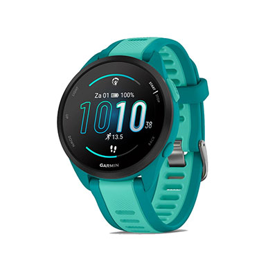 Garmin - Forerunner 165 Running Watch Music, GPS, WiFi - Turquoise/Aqua