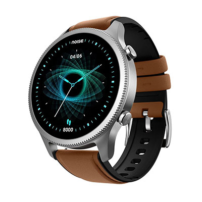 Noise - Halo 36MM, Smart Watch AMOLED - Siver Leather
