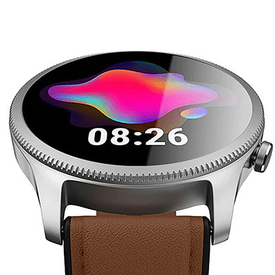 Noise - Halo 36MM, Smart Watch AMOLED - Siver Leather