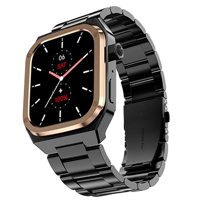 Noise - Chrome Luxury AMOLED, Smart Watch, 46MM, Elite Midnight Gold