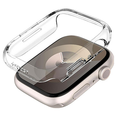 Spigen - Apple Watch (45mm) Case Ultra Hybrid - Crystal Clear