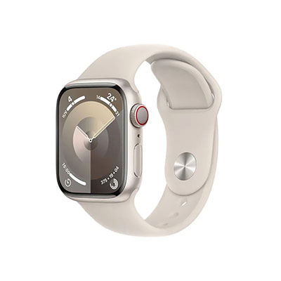 Apple - Watch Series 9, GPS, 41mm, Aluminum Case with Starlight Sport Band