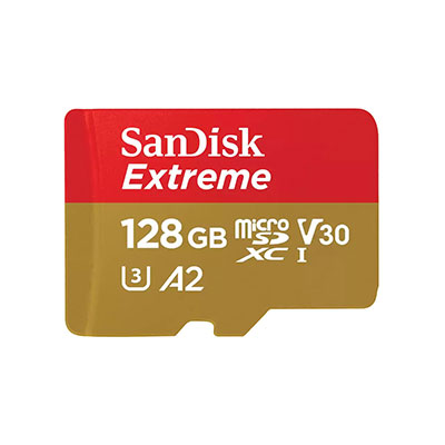 SanDisk - Extreme microSDXC 128GB UHS-I CARD