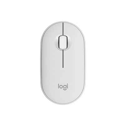 Logitech - Logitech M350 Pebble 2 Slim mouse Tonal - White