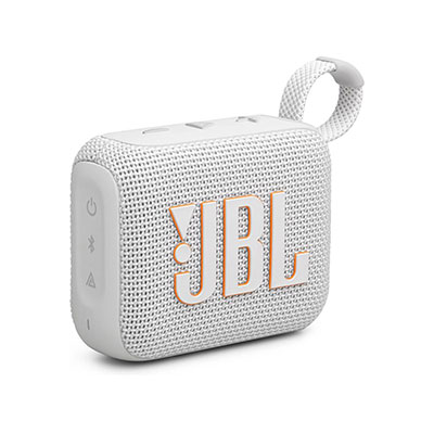 JBL - Go 4 Portable Bluetooth Speaker - White