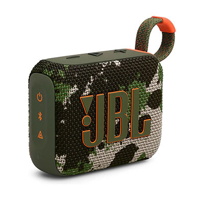 JBL - Go 4 Portable Bluetooth Speaker - Camo