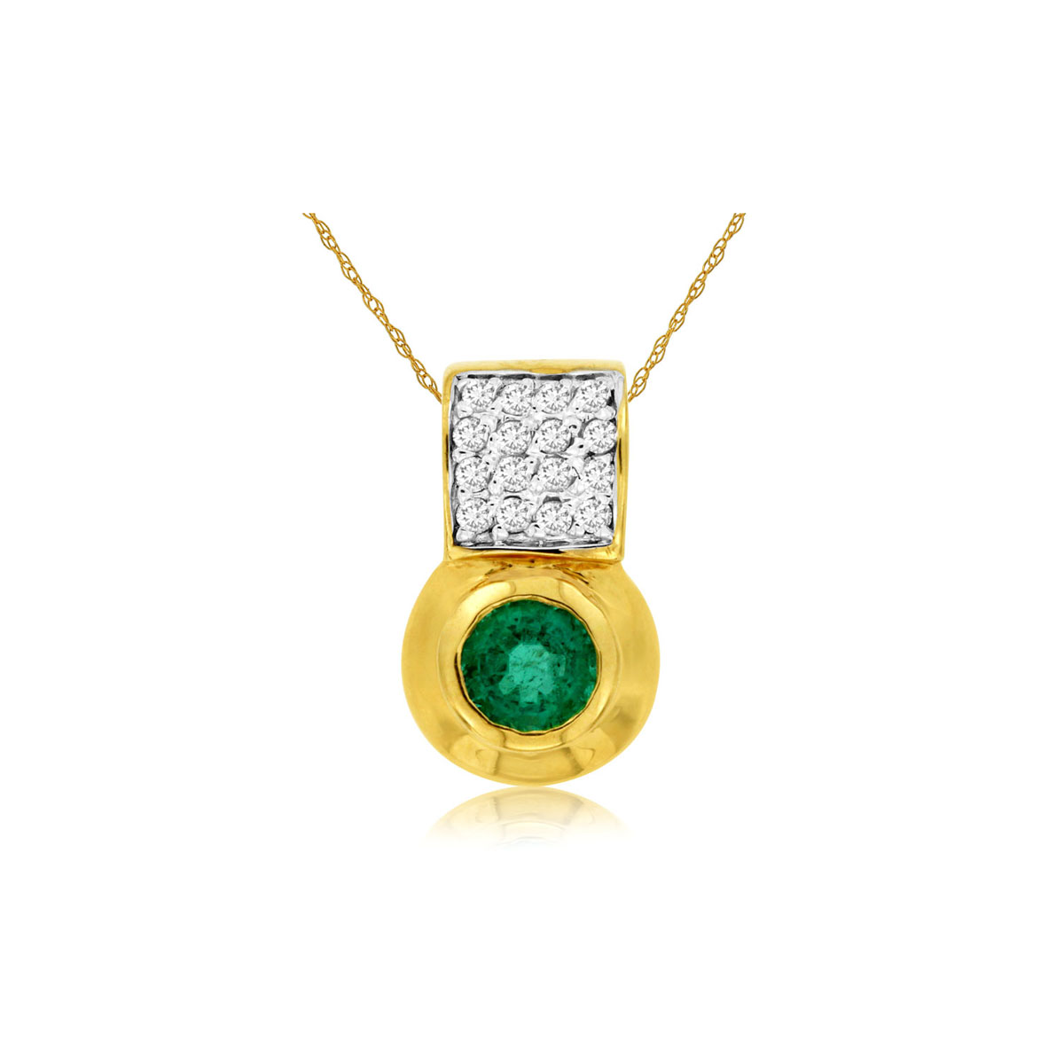 Emerald & Diamond Pendant, Royal 3382EM