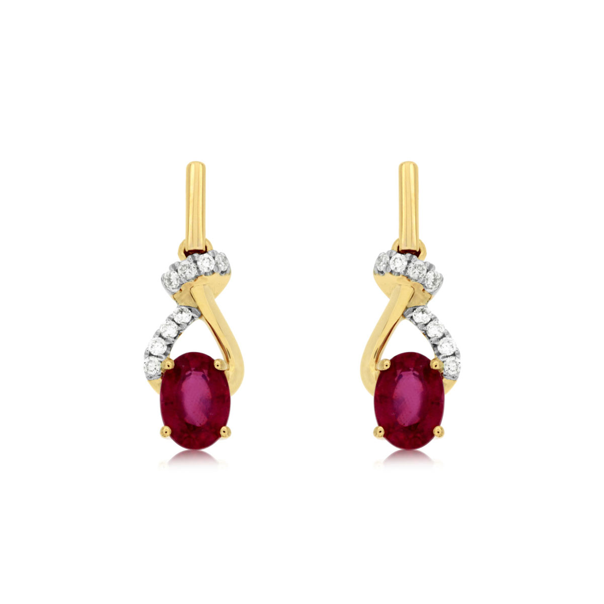 Ruby & Diamond Earring, Royal C6059RB
