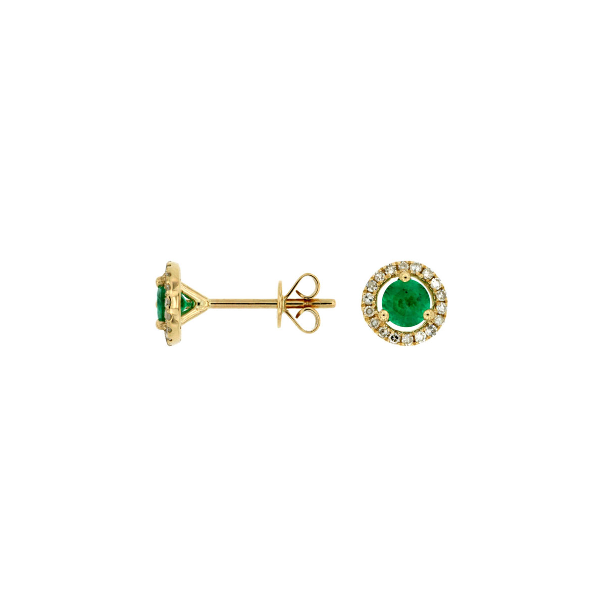 Emerald & Diamond Earring, Royal C6404E
