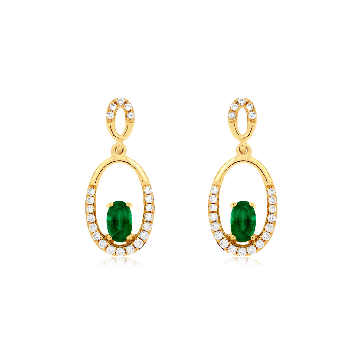 Emerald & Diamond Earring, Royal C6970EM