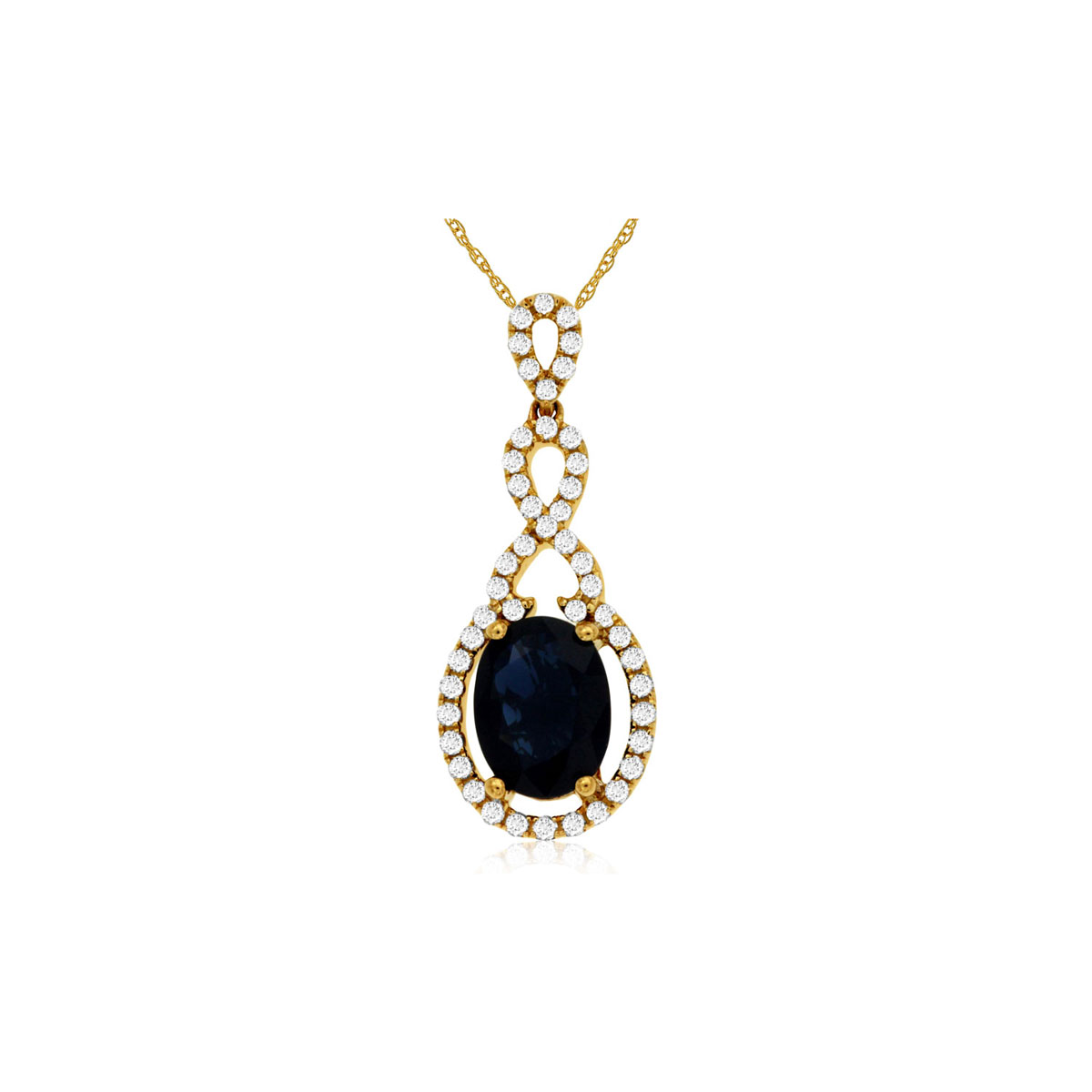 Sapphire & Diamond Pendant, Royal C7678SP