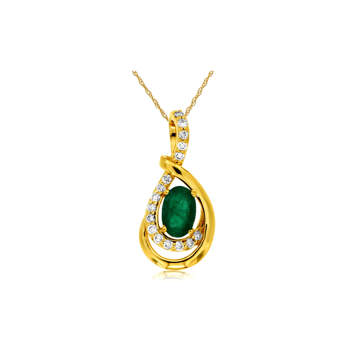 Emerald & Diamond Pendant, Royal C7931EM