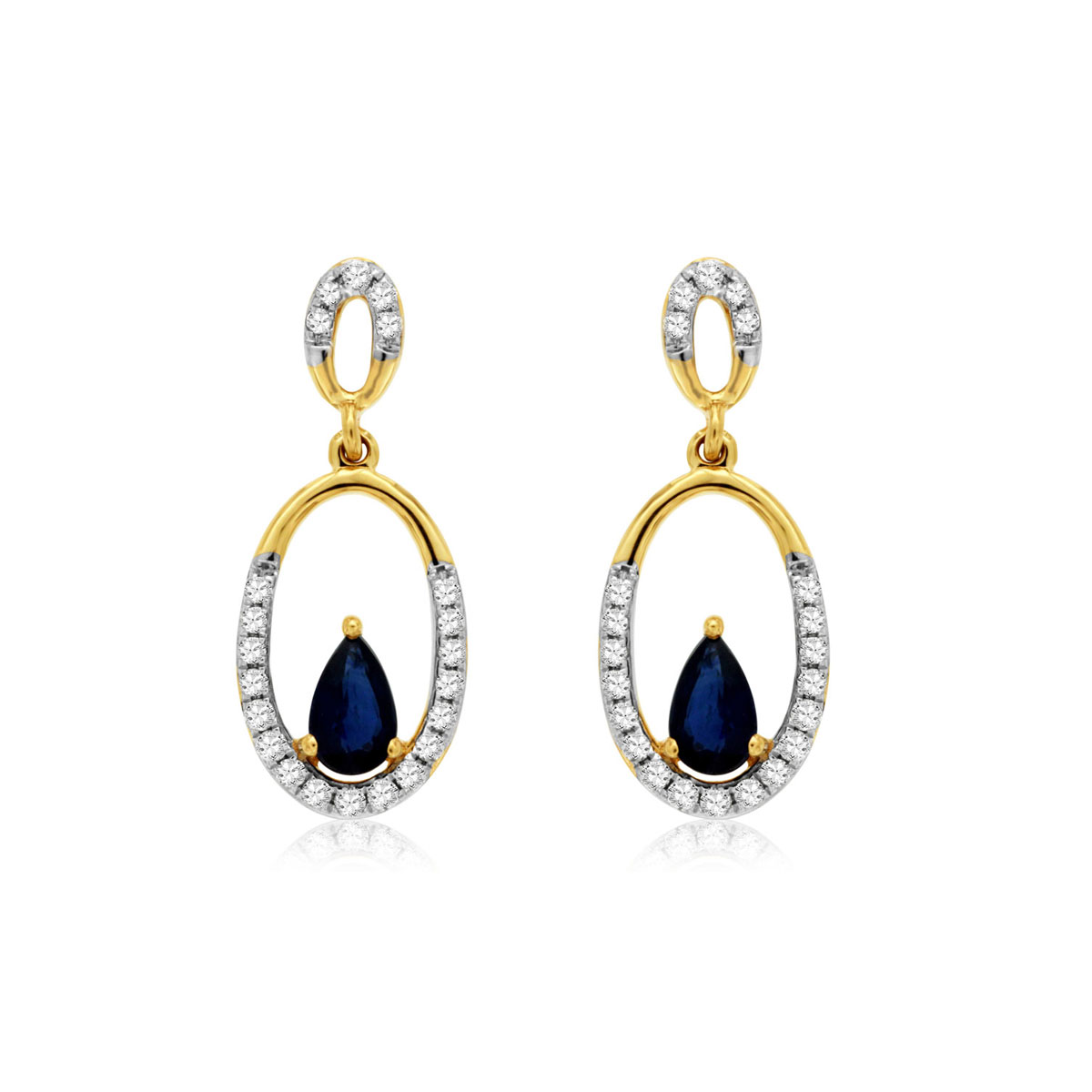 Sapphire & Diamond Earring, Royal C7937S