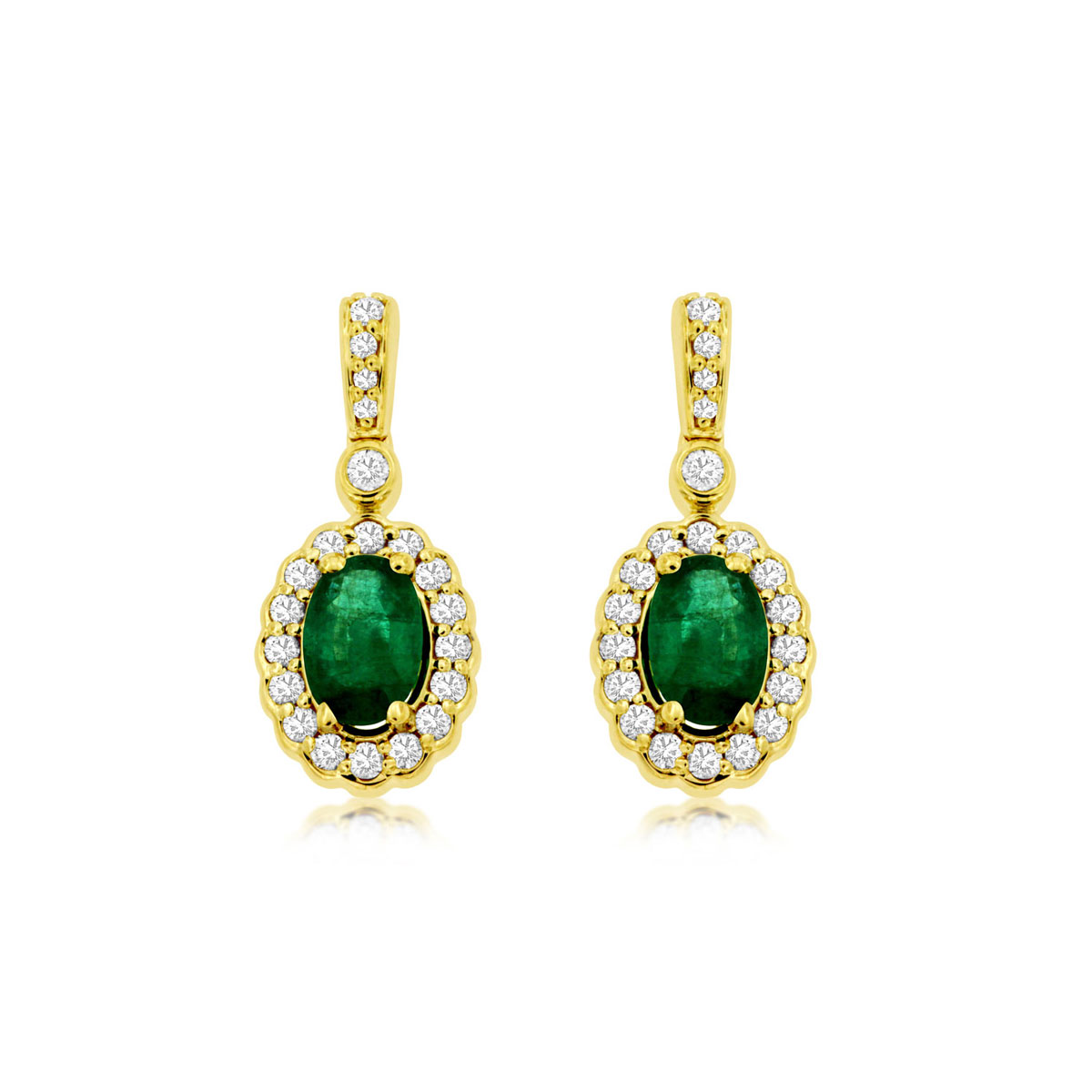 Emerald & Diamond Earring, Royal C8305EM