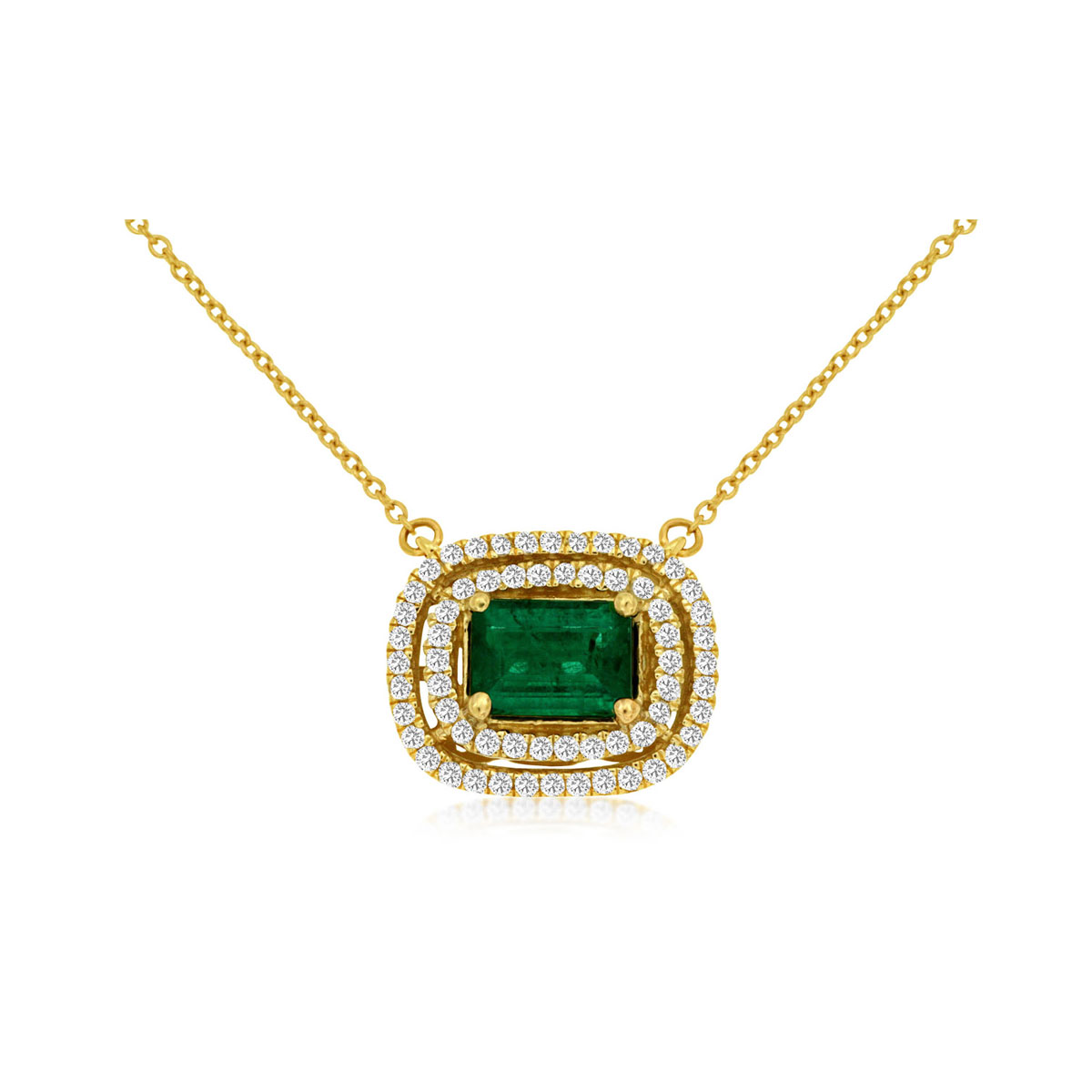 Emerald & Diamond Necklace, Royal C8318EM
