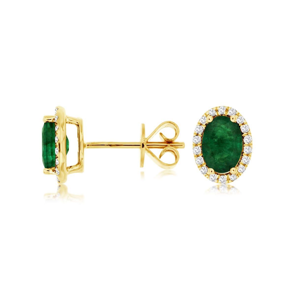 Emerald & Diamond Earring, Royal C8645EM