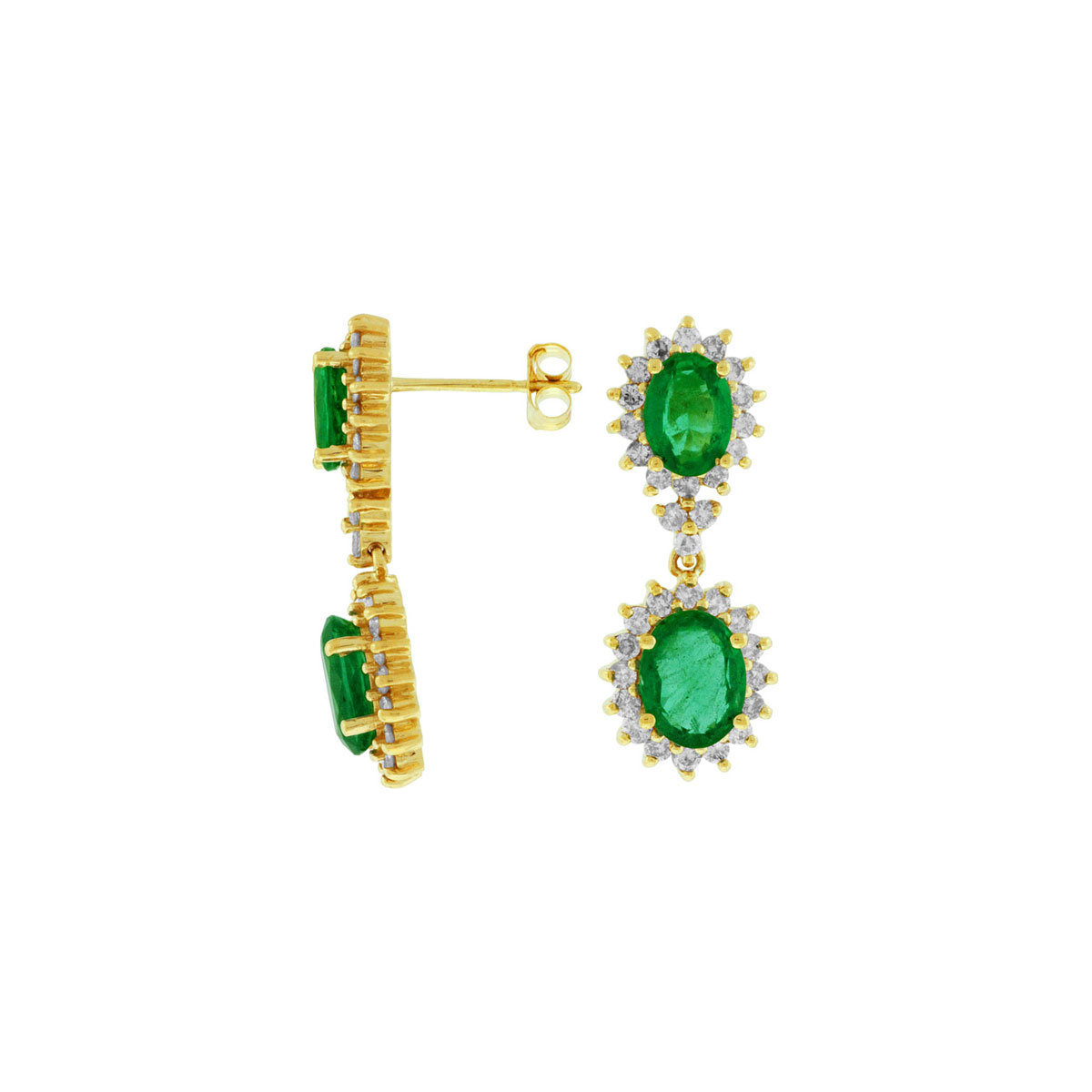 Emerald & Diamond Earring, Royal E3864EM