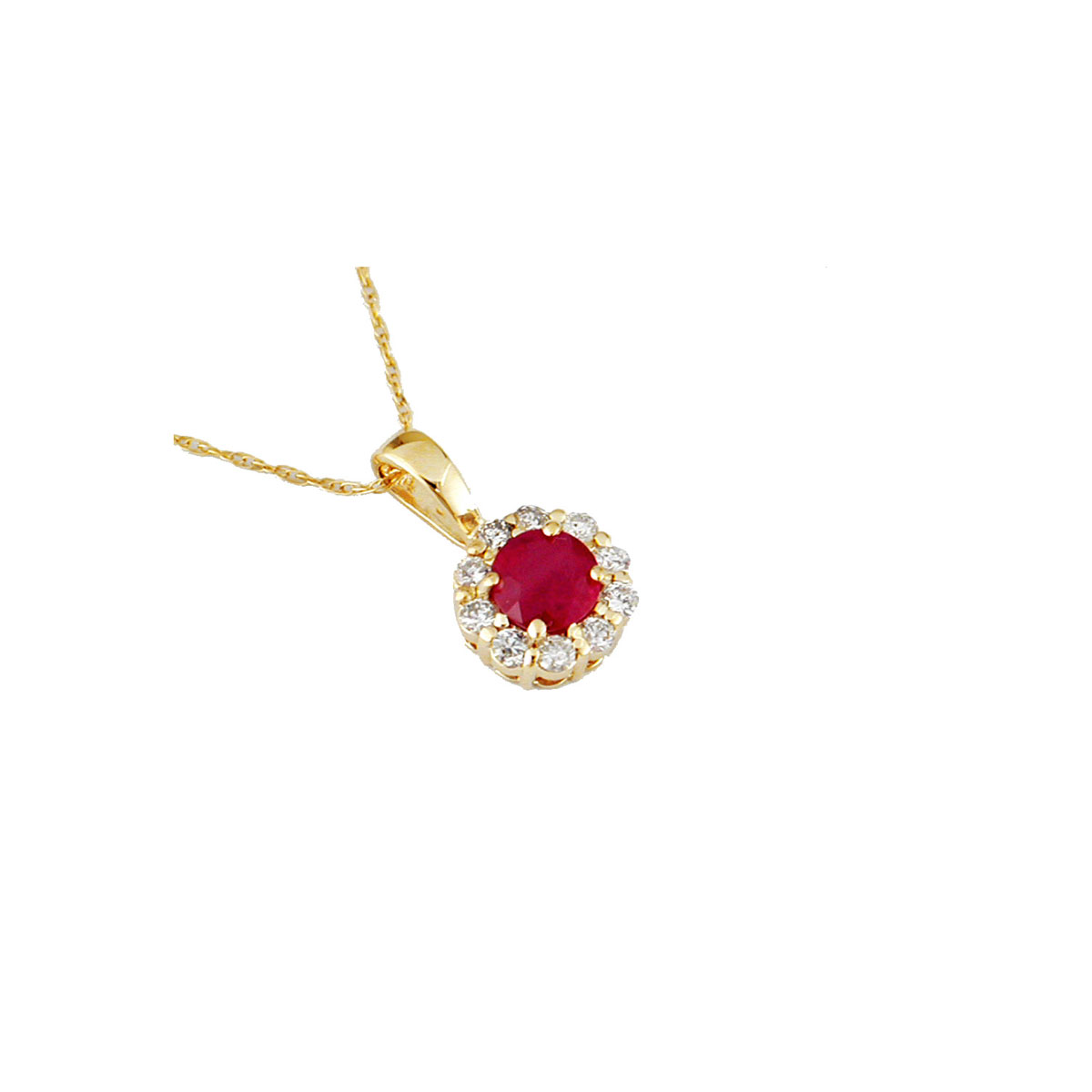 Ruby & Diamond Pendant, Royal P3762RB