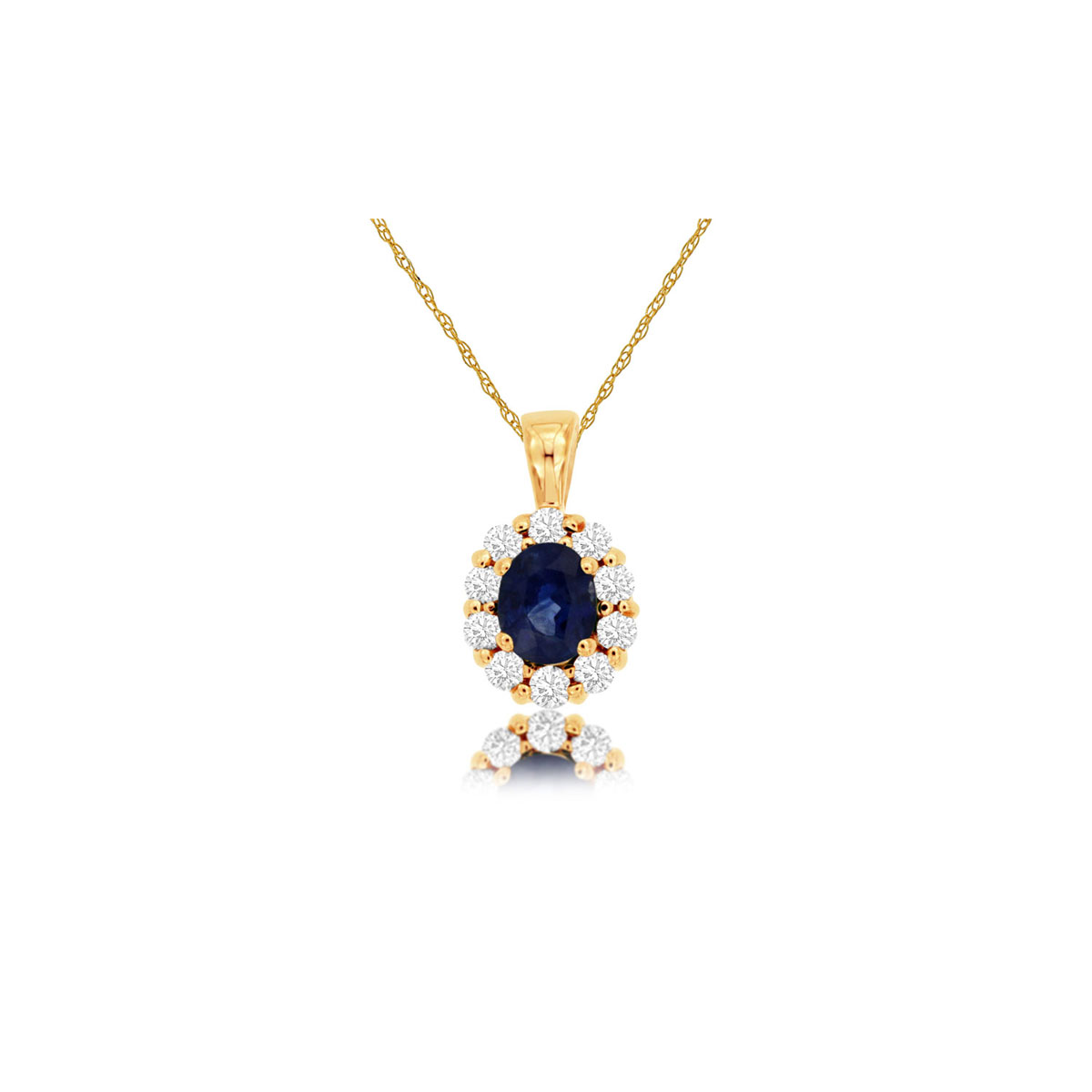 Sapphire & Diamond Pendant, Royal P3789SP