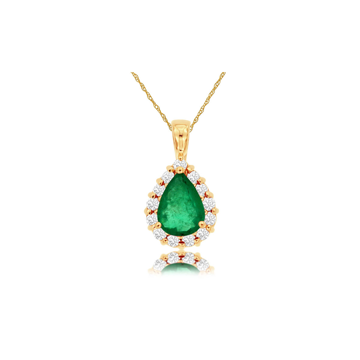Emerald & Diamond Pendant, Royal P3826EM