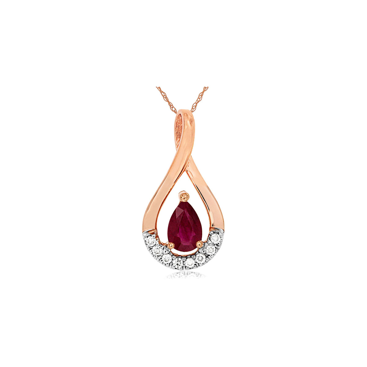 Ruby & Diamond Pendant, Royal PP3861R