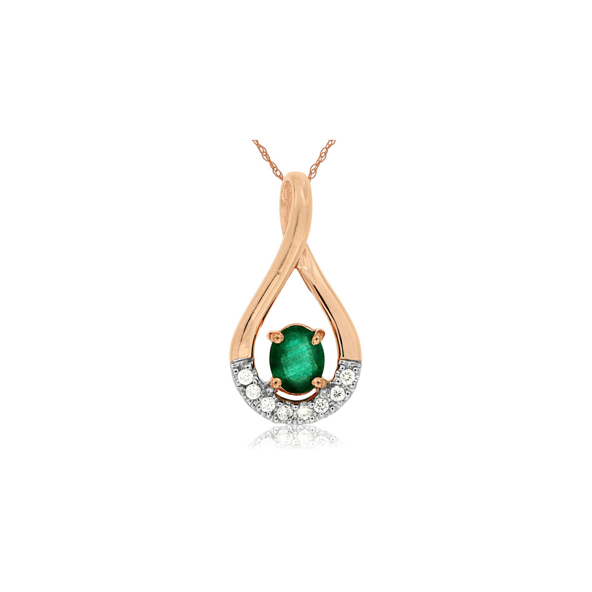 Emerald & Diamond Pendant, Royal PP3889E