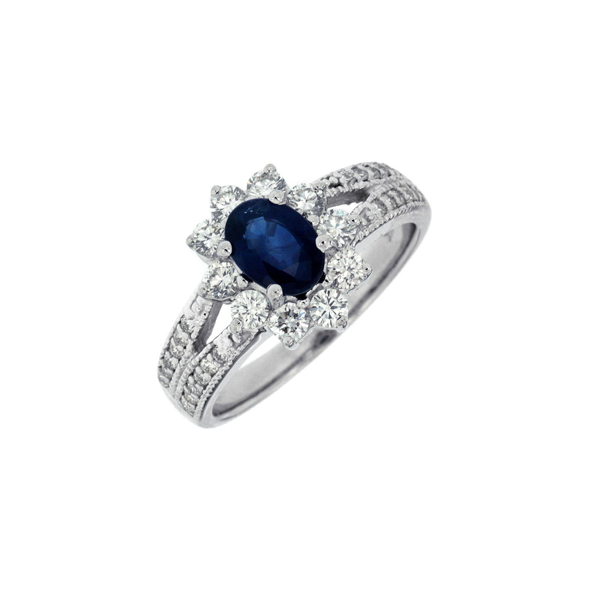 Sapphire & Diamond Ring, Royal W3884SP