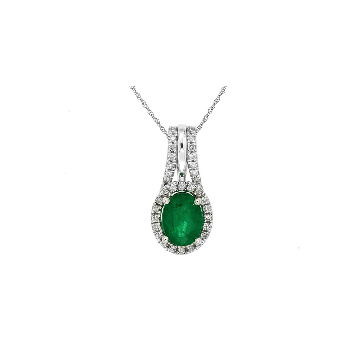 Emerald & Diamond Pendant, Royal WC6327E